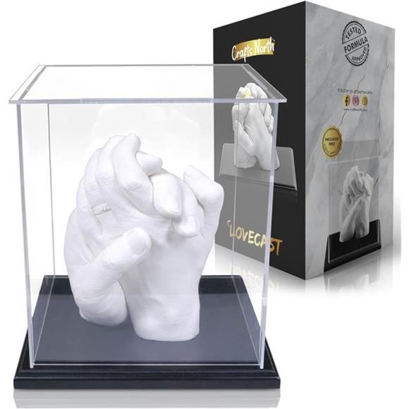 Hand Casting DIY Kit | Complete kit with Acrylic Display, Wooden Base - Picture 5 of 5